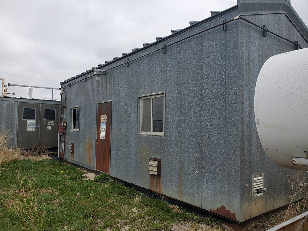 A building located on the Innisfail site before removal