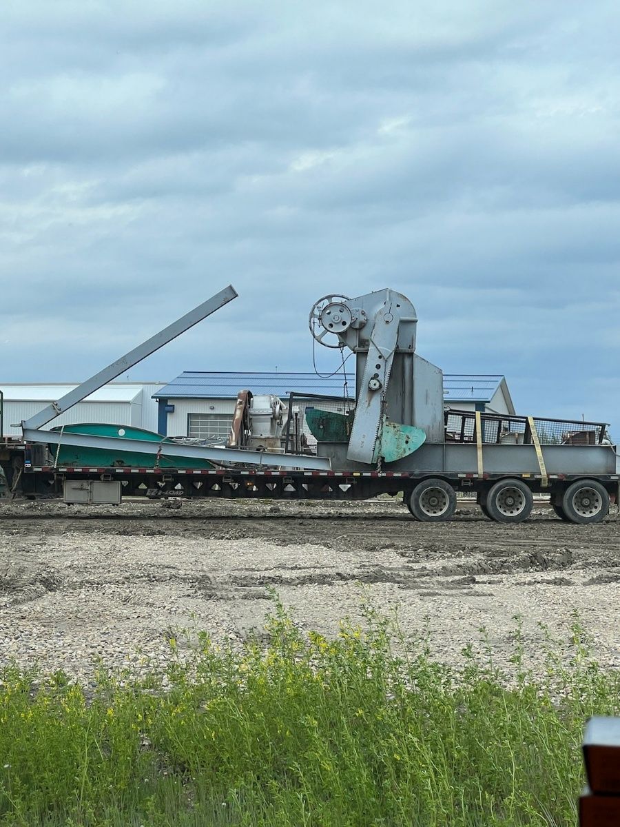 A pumpjack ready to be taken to its destination